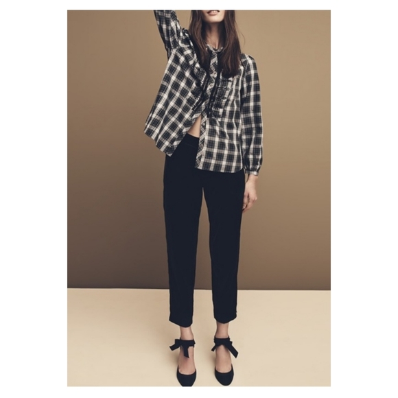 NWOT J crew embellished front forest tartan M - Picture 2 of 6